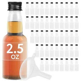 IMPRESA mini bottles with clear caps show contents and stay leak-proof.