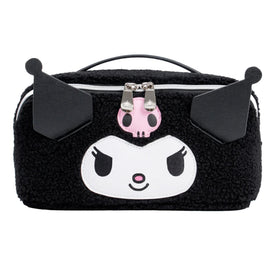 Impressions Vanity Kuromi unfold travel makeup bag open flat for easy access.