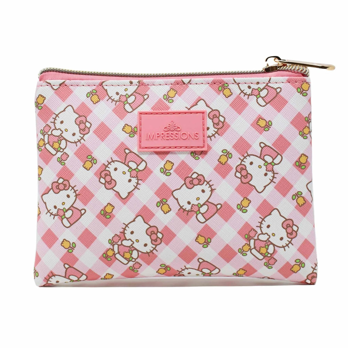 Impressions Vanity pink travel cosmetic bag for on-the-go routines