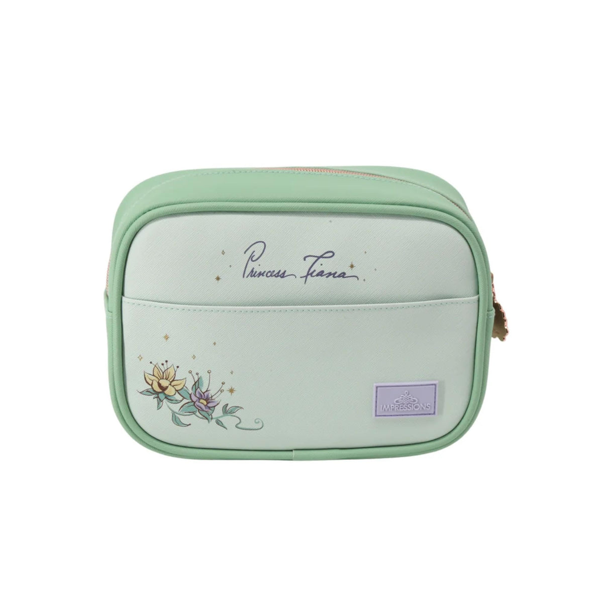 Impressions Vanity Tiana cosmetic pouch with exterior slip pocket for quick access
