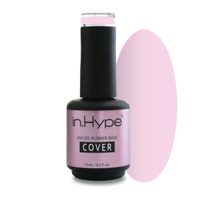 IN.HYPE Elastic Base Coat bottle pour showing flexible adhesion for weak nails.
