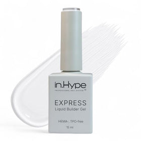 IN.HYPE Express Liquid Builder Gel bottle, clear formula for overlays