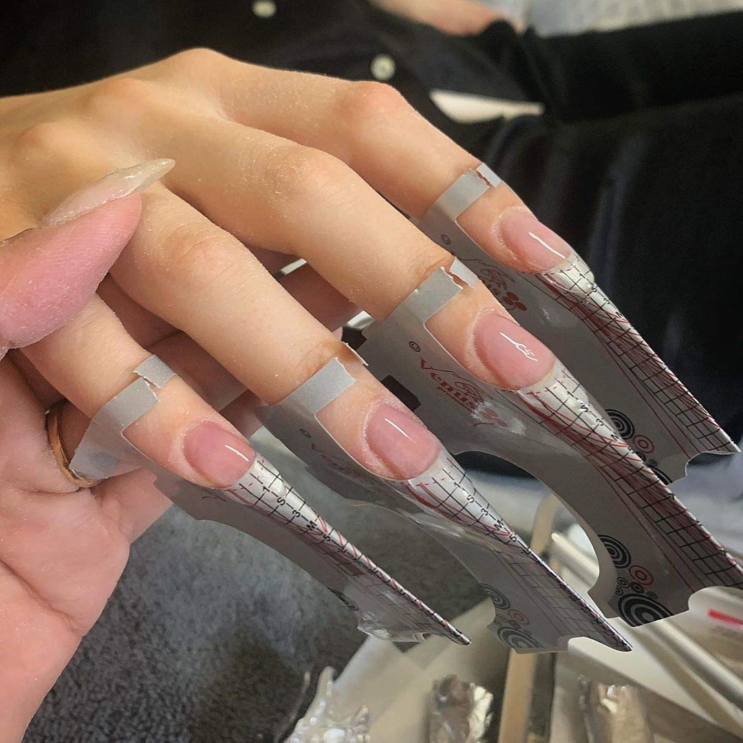 Gel on natural nails for sculpted overlays with IN.HYPE Express