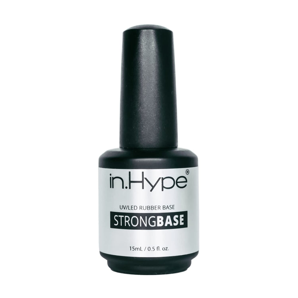 IN.HYPE Strong Rubber Base bottle with smooth consistency for stronger nails.