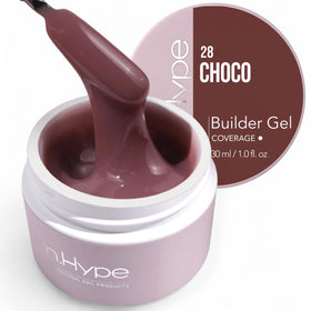 IN.HYPE camouflage builder gel bottle close-up for precise sculpting and durable overlays