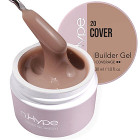 IN.HYPE UV/LED camouflage gel bottle close-up highlighting toxin-free formula for healthier nail application