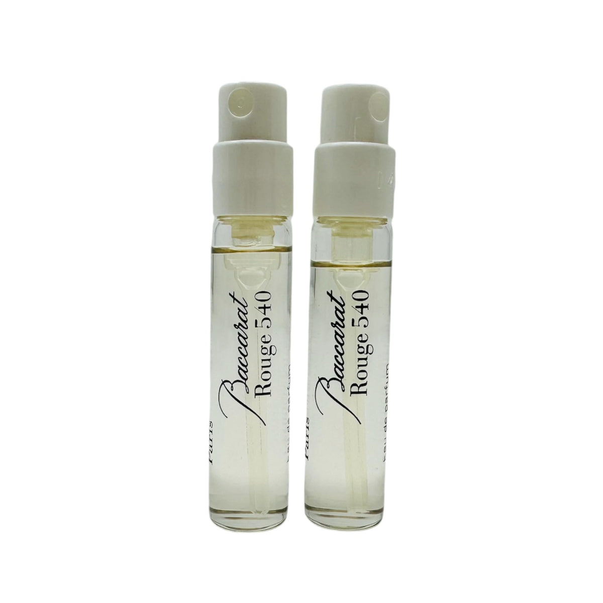 In1mart Baccarat Rouge 540 sample vial front view for travel testing