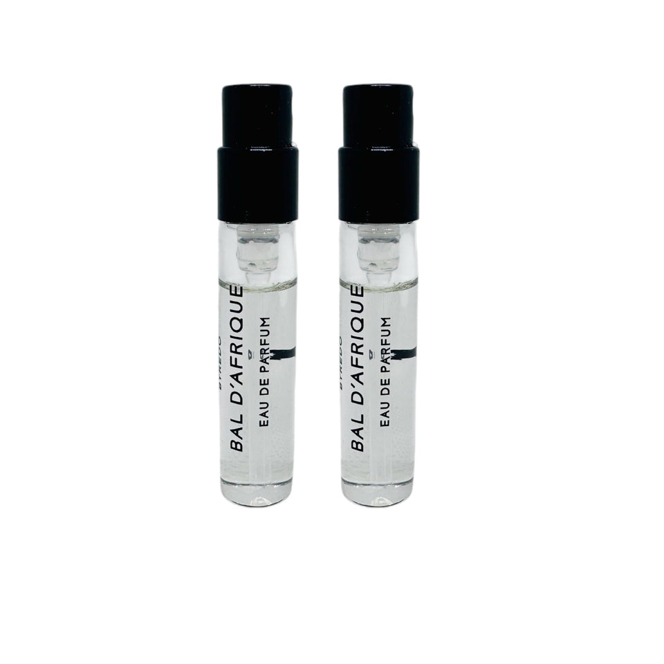 In1mart Bal D’Afrique sample vial 2ml for travel testing of a woody floral unisex fragrance
