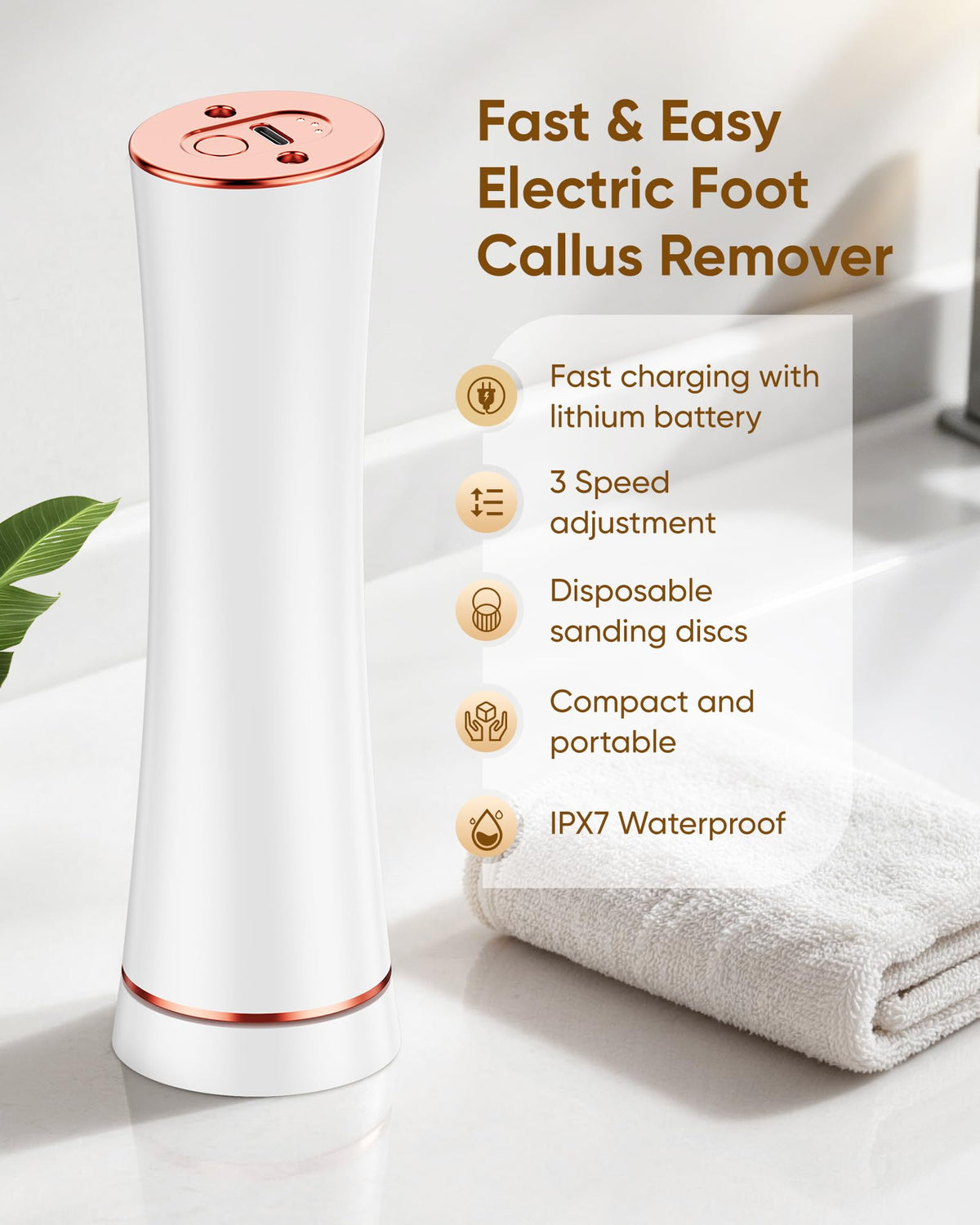Incamity Electric Foot File pads fine to polish and smooth skin