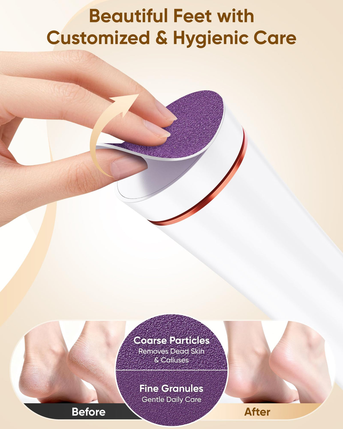 Incamity Replacement Sanding Pads (20) for extended pedicure sessions