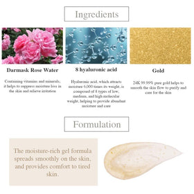 Transparent gel swatch ready for lightweight daily hydration
