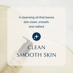 INCELLDERM PureCell Cleansing Oil being massaged around eyes to melt makeup