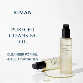 INCELLDERM PureCell Cleansing Oil texture on skin demonstrating lightweight hydration