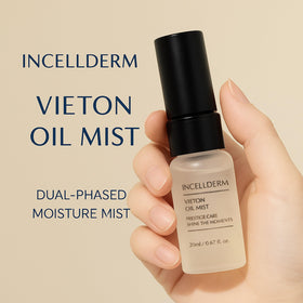 INCELLDERM Vieton Oil Mist bottle refreshing hydrator for revitalized skin