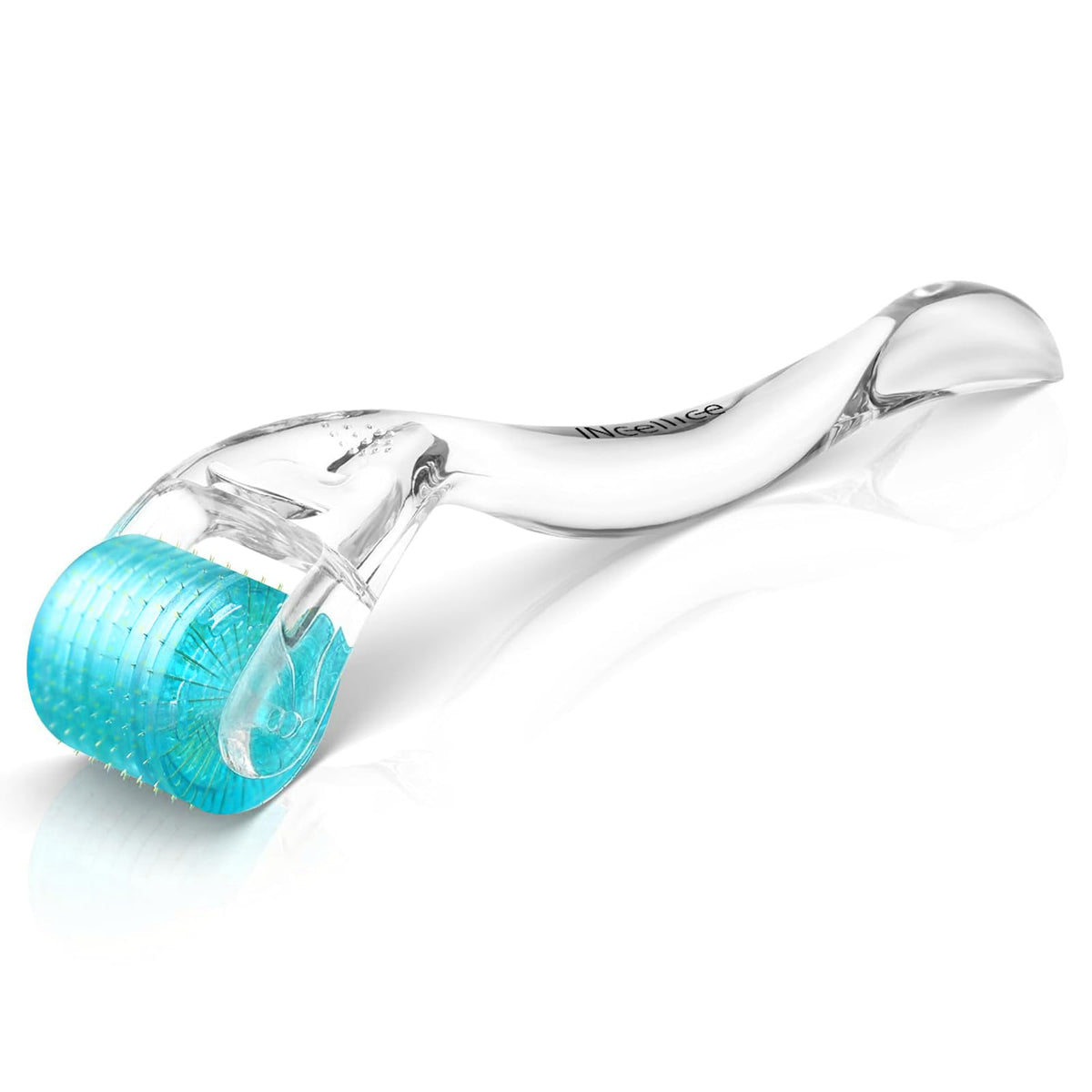 INCELLICE Derma Roller easy-grip-handle supports comfortable, controlled sessions for any user.