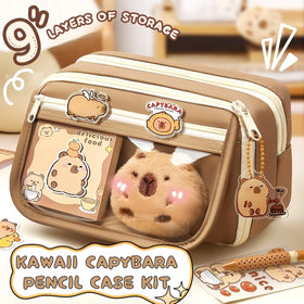 IN Chenthy Capybara two brooches sparkle outfits and bags with kawaii charm.