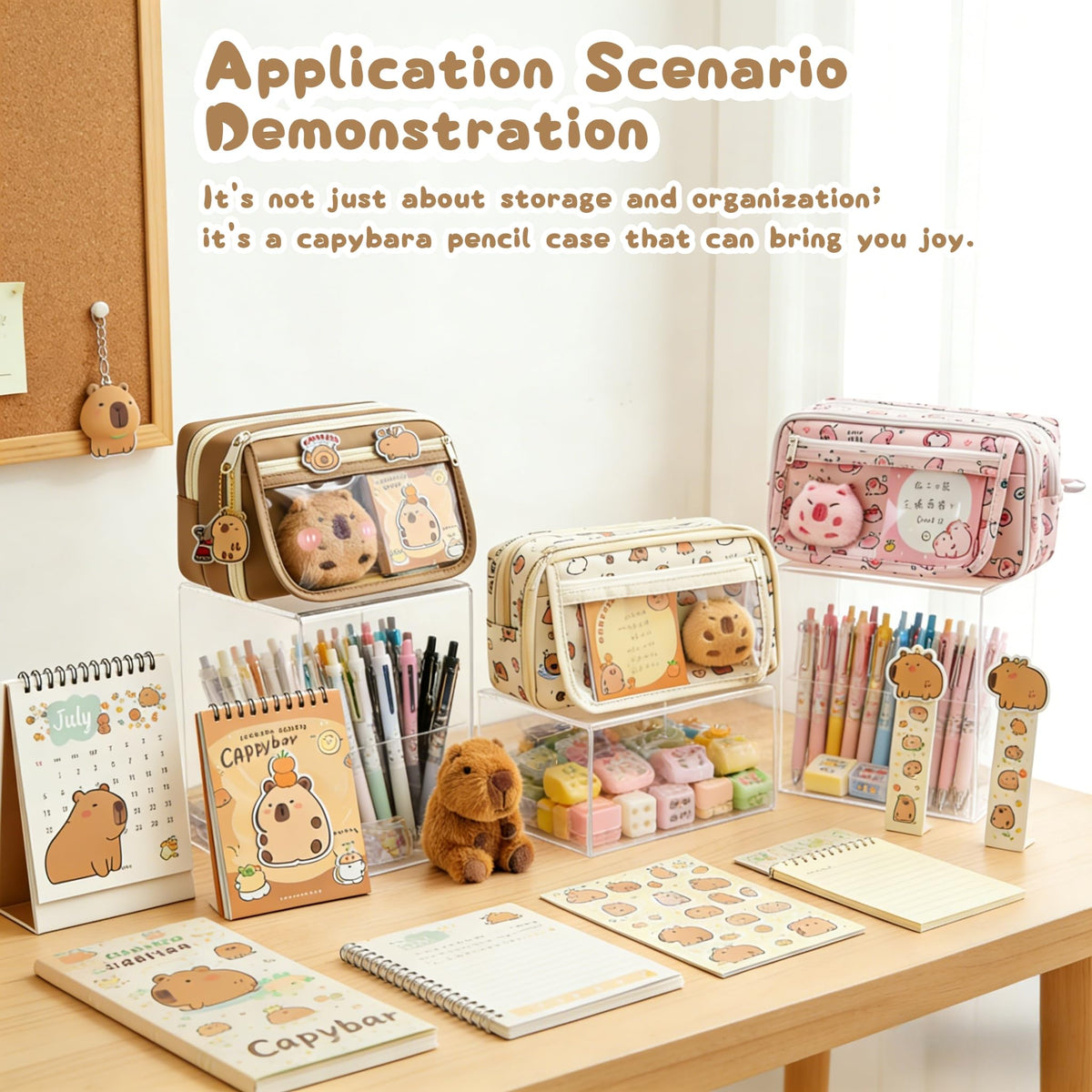 IN Chenthy Capybara pens and pendant complete the kit for daily planning.