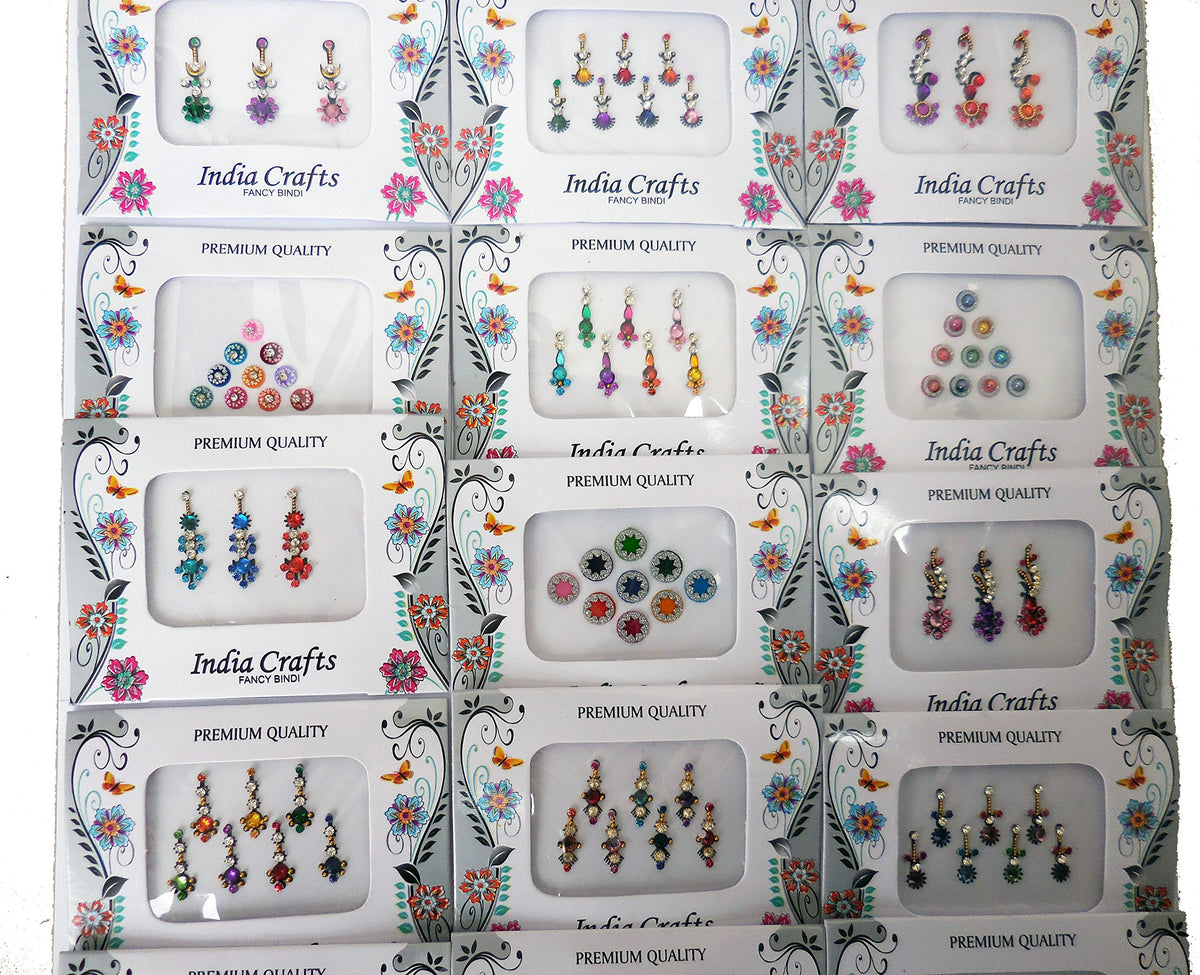 India Crafts bindi for forehead, face, nails: versatile decorative accents
