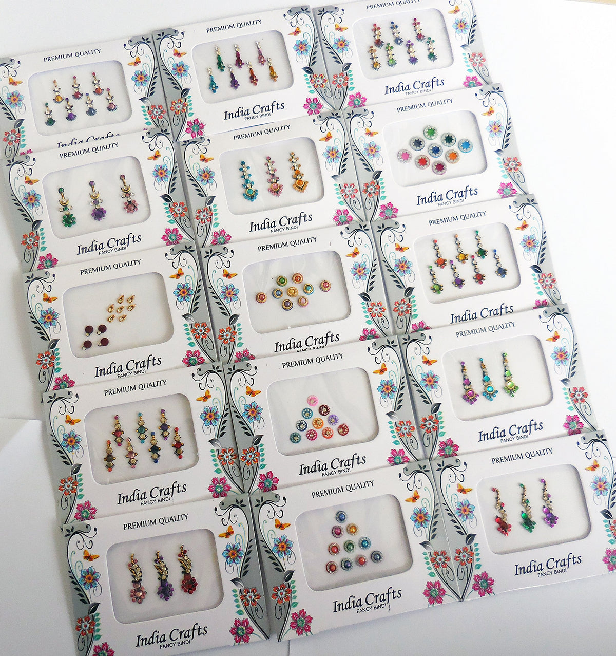 India Crafts self-adhesive bindis: easy to apply and reusable