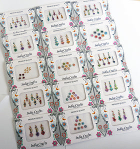 India Crafts self-adhesive bindis: easy to apply and reusable