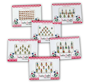 India Crafts self-adhesive bindis for easy, temporary fashion accents.