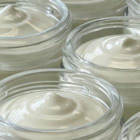 Indian Meadow Herbals Love Your Face Cream on neck shows versatile daily use
