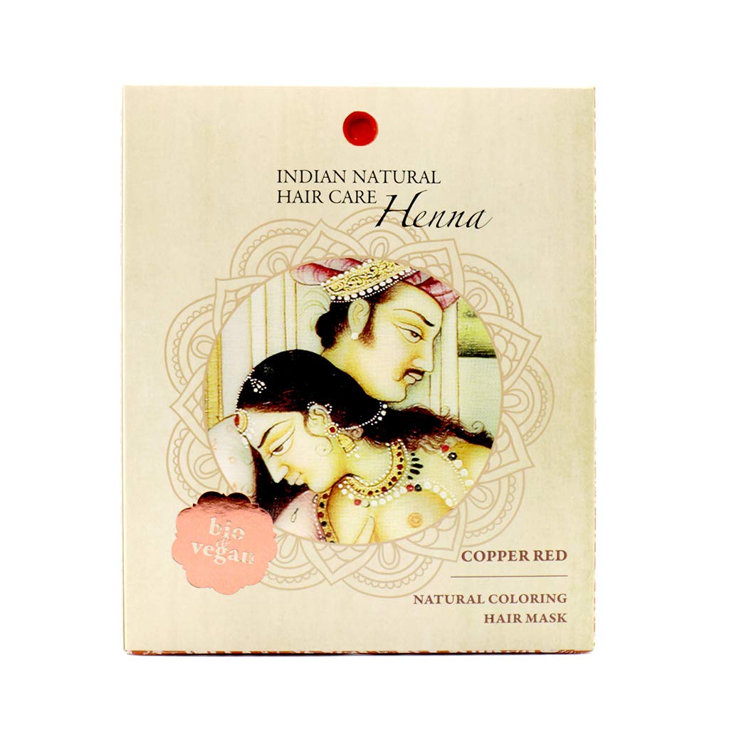 INDIAN NATURAL HAIR CARE henna powder red hair dye powder closeup highlights natural pigment