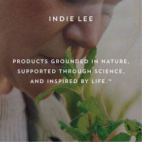 Indie Lee Brightening Cream texture close-up showing non-greasy finish.