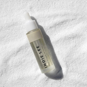 Indie Lee Squalane molecule emphasizes moisture retention and smooth skin.