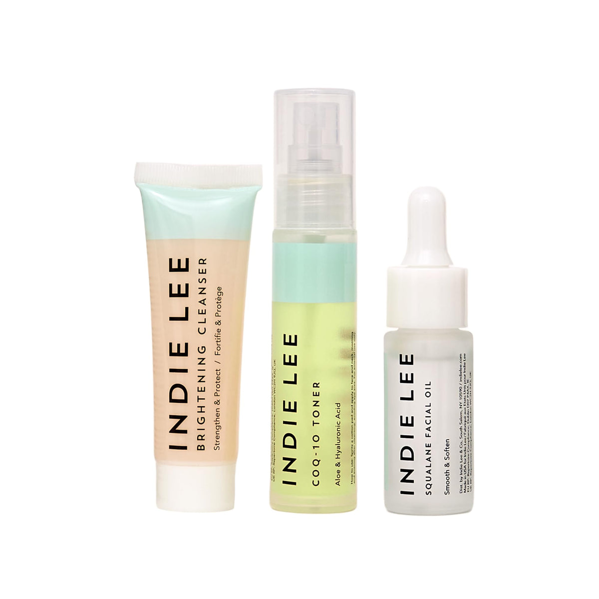 Indie Lee Discovery Kit Brightening Cleanser removes makeup and impurities for fresh skin