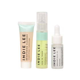 Indie Lee Discovery Kit Brightening Cleanser removes makeup and impurities for fresh skin