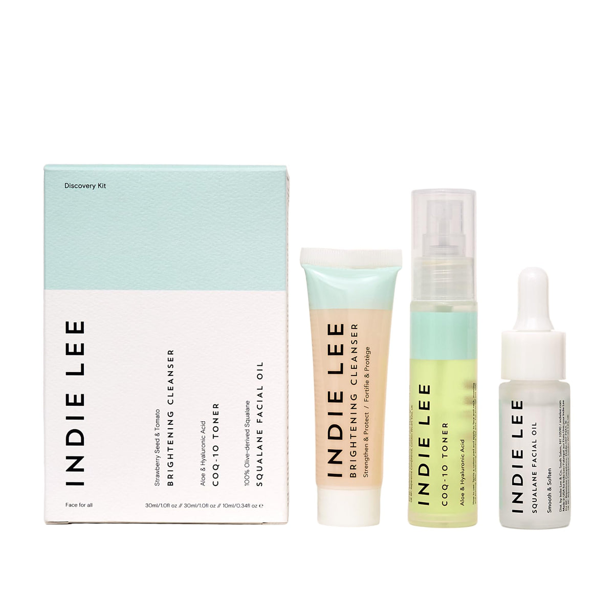 Indie Lee Discovery Kit CoQ-10 Toner hydrates and primes skin with antioxidants
