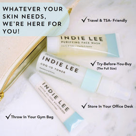 Indie Lee Discovery Kit Squalane Oil nourishes without greasiness for soft, smooth skin