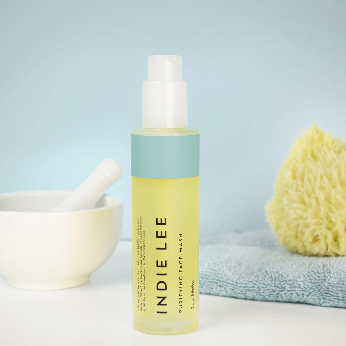 Indie Lee Purifying Face Wash rose damascena for soft, supple skin after cleansing.