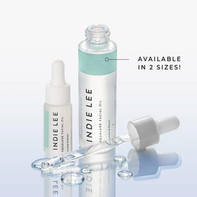 Indie Lee Squalane Oil texture close-up reveals a smooth, non-greasy feel.