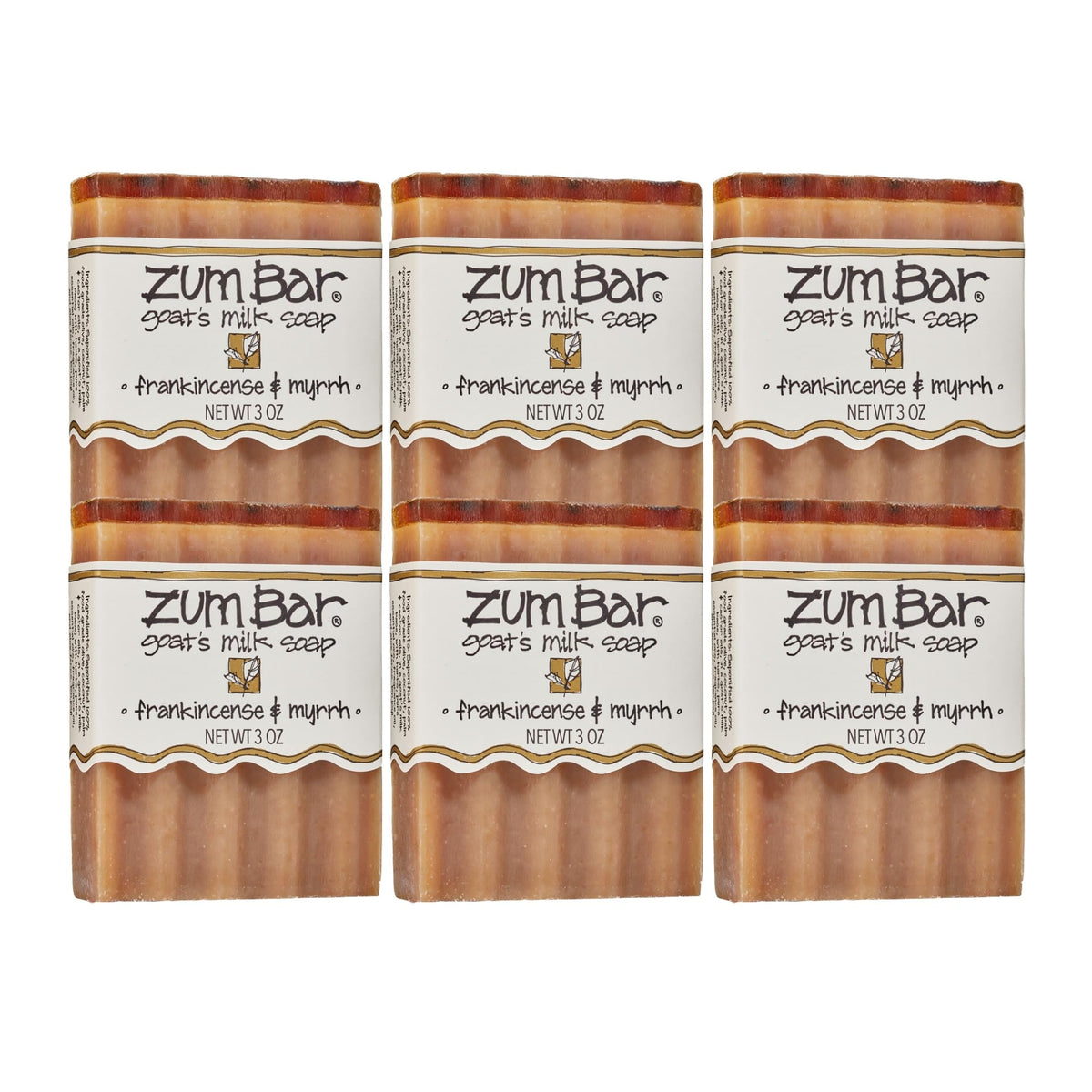 Indigo Wild goat milk soap bar with frankincense and myrrh for a soothing, aromatic wash.