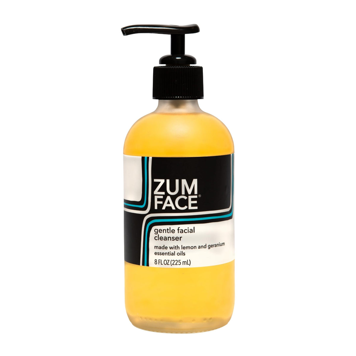 Indigo Wild Zum Face Cleanser bottle front shows gentle makeup removal and citrus scent.