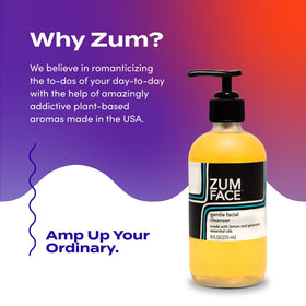 Indigo Wild Zum Face Cleanser packaging inside view.