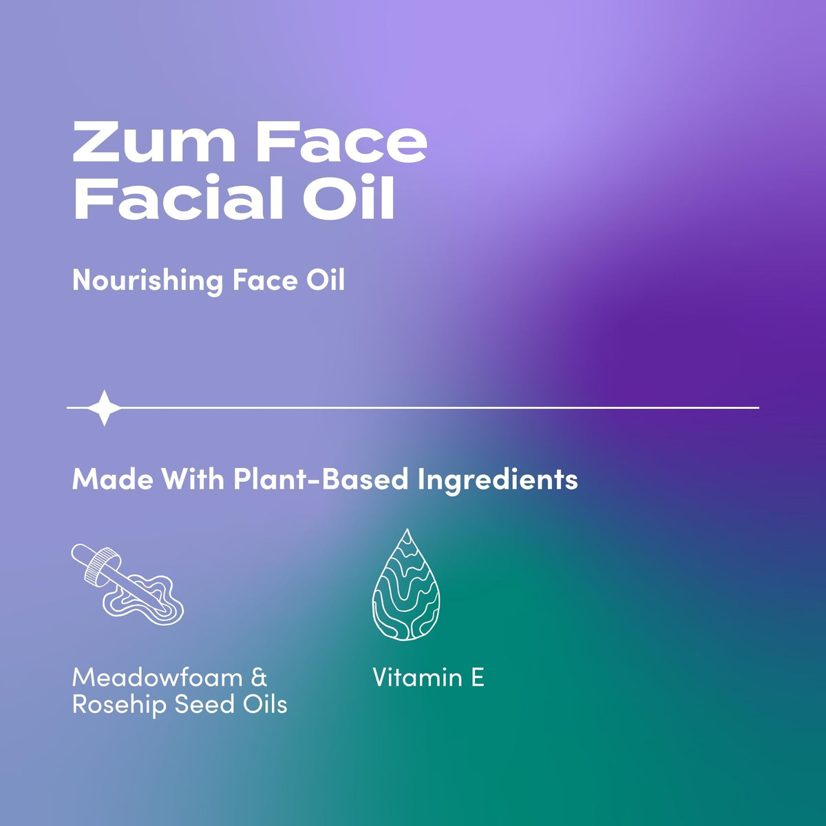 Indigo Wild Zum Face Oil pour shot illustrating lightweight texture for quick absorption