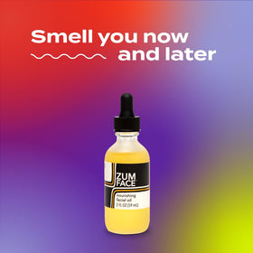 Indigo Wild Zum Face Oil ingredients close-up featuring shea butter and meadowfoam