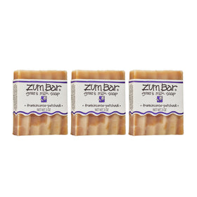 Indigo Wild Zum Goat Milk Soap Bar with frankincense-patchouli scent for daily cleansing.