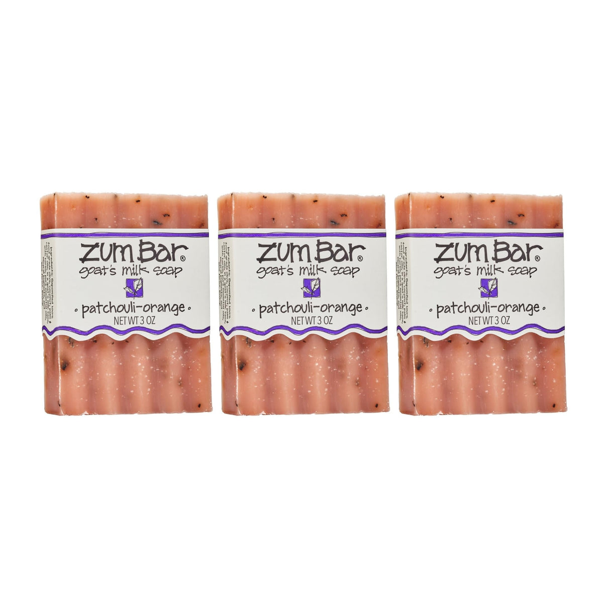 Indigo Wild Zum Goat Milk Soap Bar Patchouli Orange unwrapped for daily cleansing