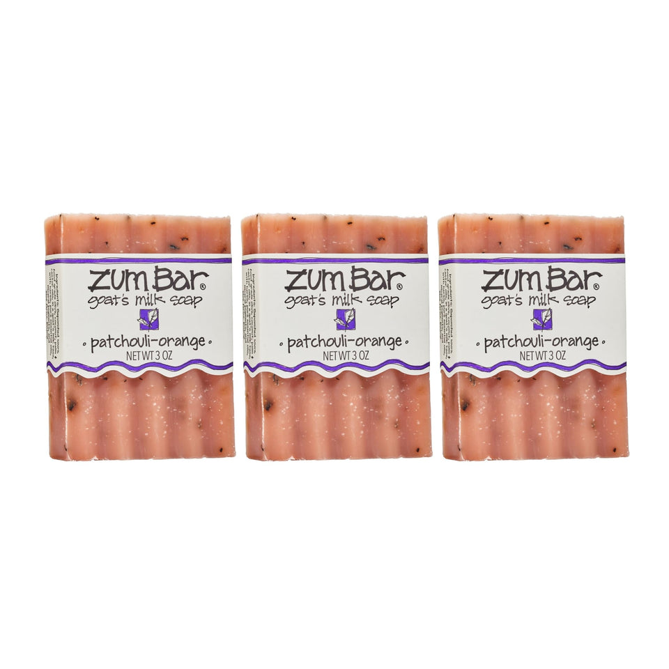 Indigo Wild Zum Goat Milk Soap Bar Patchouli Orange unwrapped for daily cleansing