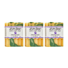 Indigo Wild Zum Goat's Milk Soap Lemongrass bar for refreshing hand and body cleansing.