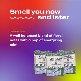Indigo Wild Zum Lavender-Mint soap lathers into creamy foam