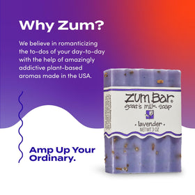 Indigo Wild Zum lavender bar slice ready to lather.
