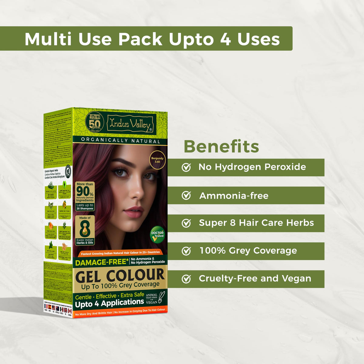 INDUS VALLEY vegan cruelty-free logo on packaging