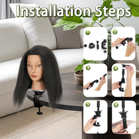 Ineffable clean and sterilized hair head designed for classroom use.