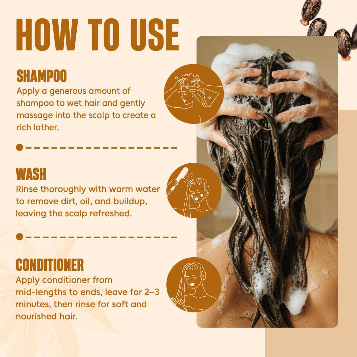 INFINA ESSENTIALS Bottle pour shot suggests easy daily hair care.