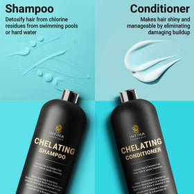 Infina Essentials Shine Restoration shows smoother, shinier hair after detox.
